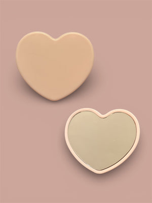 Personalised Heart Pocket Mirror